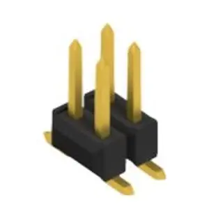 Stiftleiste, 4-polig, RM 2.54 mm, abgewinkelt, schwarz, 10049155 Abverkauf