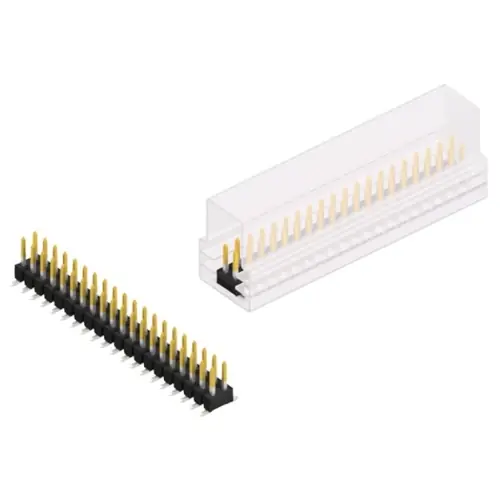 Top-Seller Stiftleiste, 40-polig, RM 2.54 mm, abgewinkelt, schwarz, 10049363