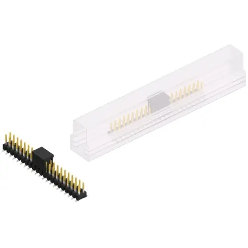 Markenware Stiftleiste, 42-polig, RM 2.54 mm, abgewinkelt, schwarz, SL11SMD05242SBSM