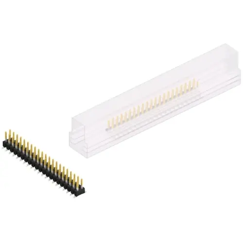 Heißes Angebot Stiftleiste, 42-polig, RM 2.54 mm, abgewinkelt, schwarz, SL11SMD05242SSM