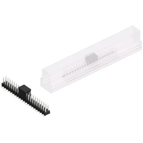 Nur Heute Stiftleiste, 42-polig, RM 2.54 mm, abgewinkelt, schwarz, SL11SMD05242ZBSM