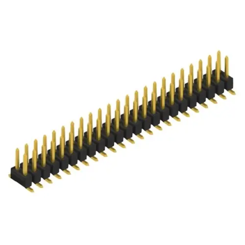 Geprüft Stiftleiste, 46-polig, RM 2.54 mm, abgewinkelt, schwarz, SL11SMD05246G
