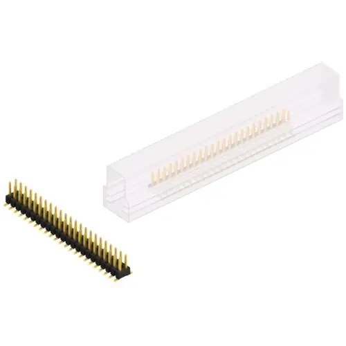Stiftleiste, 46-polig, RM 2.54 mm, abgewinkelt, schwarz, SL11SMD05246GSM Meistverkauft