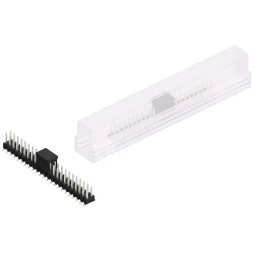 Stiftleiste, 46-polig, RM 2.54 mm, abgewinkelt, schwarz, SL11SMD05246ZBSM Sonderangebot