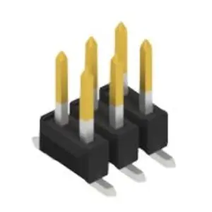 Stiftleiste, 6-polig, RM 2.54 mm, abgewinkelt, schwarz, 10049165 Günstig