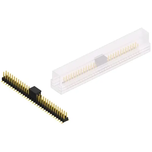 Stiftleiste, 60-polig, RM 2.54 mm, abgewinkelt, schwarz, SL11SMD05260GBSM Sonderangebot