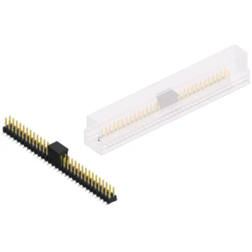 Nur Heute Stiftleiste, 62-polig, RM 2.54 mm, abgewinkelt, schwarz, SL11SMD05262SBSM