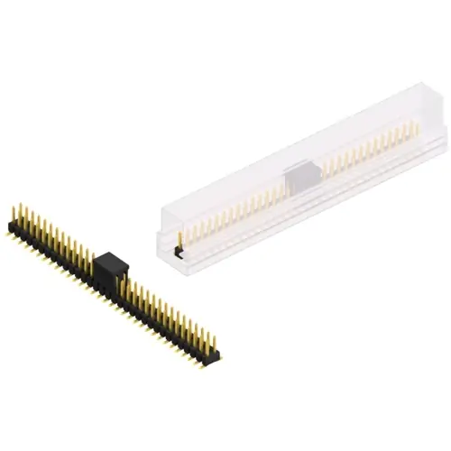 Stiftleiste, 66-polig, RM 2.54 mm, abgewinkelt, schwarz, SL11SMD05266GBSM Direkt Vom Hersteller