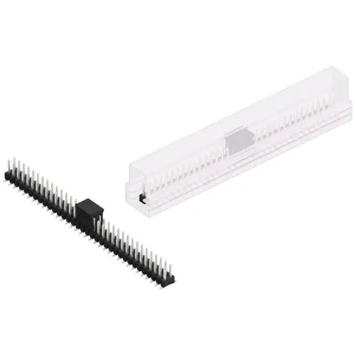 Top-Angebot Stiftleiste, 68-polig, RM 2.54 mm, abgewinkelt, schwarz, SL11SMD05268ZBSM