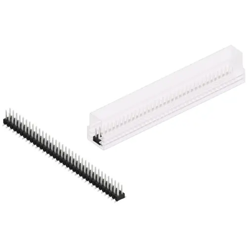 Gratis Versand Stiftleiste, 70-polig, RM 2.54 mm, abgewinkelt, schwarz, SL11SMD05270ZSM