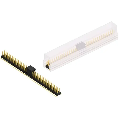 Billig Stiftleiste, 72-polig, RM 2.54 mm, abgewinkelt, schwarz, SL11SMD05272GBSM