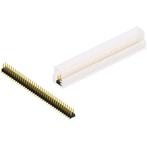 Stiftleiste, 72-polig, RM 2.54 mm, abgewinkelt, schwarz, SL11SMD05272GSM Rabatt