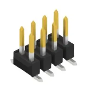 Letzte Chance Stiftleiste, 8-polig, RM 2.54 mm, abgewinkelt, schwarz, 10049178