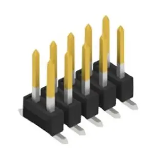 Stiftleiste, 10-polig, RM 2.54 mm, abgewinkelt, schwarz, 10049414 Beliebt