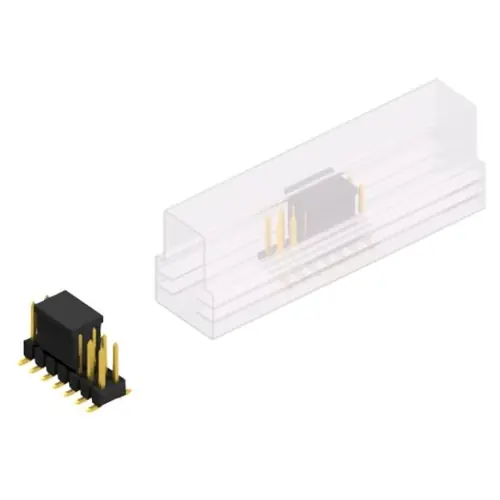 Garantierte Lieferung Stiftleiste, 14-polig, RM 2.54 mm, abgewinkelt, schwarz, 10049437