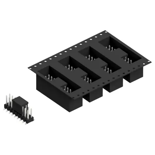 Rabatt Stiftleiste, 18-polig, RM 2.54 mm, abgewinkelt, schwarz, 10049470