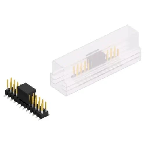 Solange Der Vorrat Reicht Stiftleiste, 24-polig, RM 2.54 mm, abgewinkelt, schwarz, 10049503