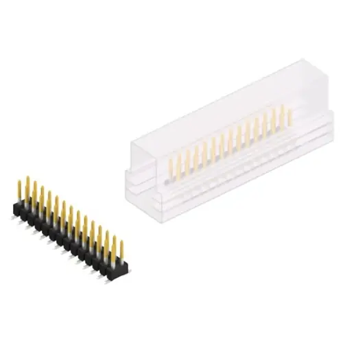 Stiftleiste, 28-polig, RM 2.54 mm, abgewinkelt, schwarz, 10049528 Neu Im Sortiment