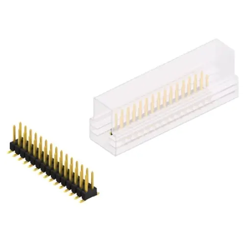 Preis Gesenkt Stiftleiste, 30-polig, RM 2.54 mm, abgewinkelt, schwarz, 10049534