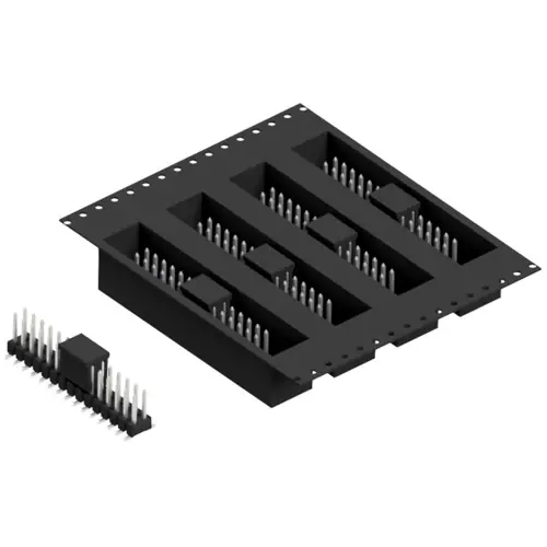 Stiftleiste, 30-polig, RM 2.54 mm, abgewinkelt, schwarz, SL11SMD06230ZBTR Sichere Zahlung