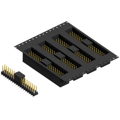 Rabatt Stiftleiste, 36-polig, RM 2.54 mm, abgewinkelt, schwarz, SL11SMD06236SBTR