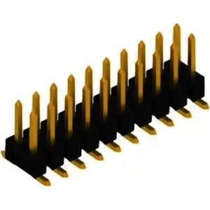 Stiftleiste, 4-polig, RM 2.54 mm, abgewinkelt, schwarz, 10135487 Super-Preis