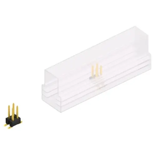 Versand Am Gleichen Tag Stiftleiste, 4-polig, RM 2.54 mm, abgewinkelt, schwarz, 10049374