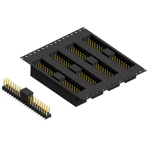 Stiftleiste, 40-polig, RM 2.54 mm, abgewinkelt, schwarz, SL11SMD06240SBTR Jetzt Bestellen