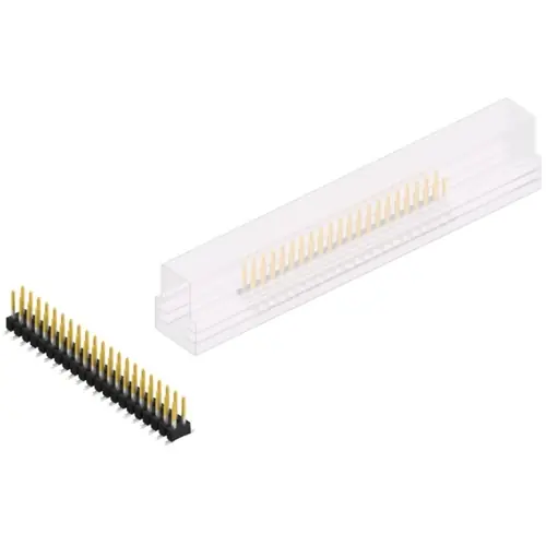 Stiftleiste, 42-polig, RM 2.54 mm, abgewinkelt, schwarz, SL11SMD06242SSM Sichere Zahlung