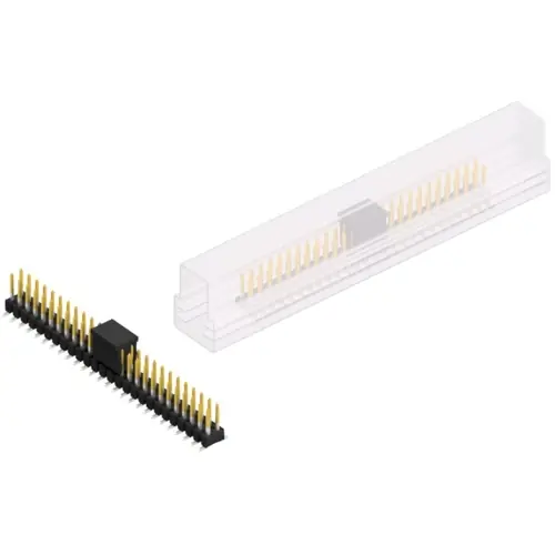 Stiftleiste, 52-polig, RM 2.54 mm, abgewinkelt, schwarz, SL11SMD06252SBSM Schneller Versand