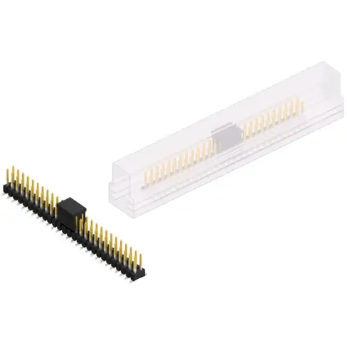 Letzte Chance Stiftleiste, 54-polig, RM 2.54 mm, abgewinkelt, schwarz, SL11SMD06254SBSM