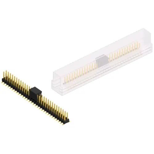 Stiftleiste, 60-polig, RM 2.54 mm, abgewinkelt, schwarz, SL11SMD06260GBSM Mega-Angebot