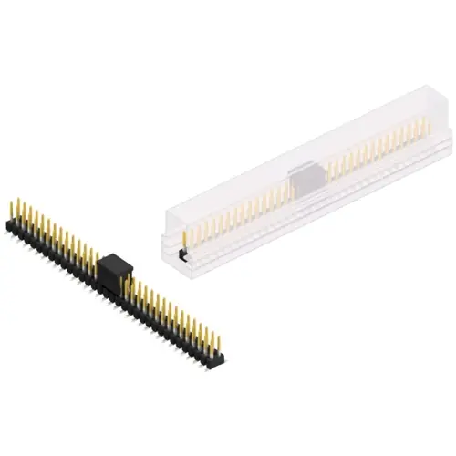 Knallerangebot Stiftleiste, 68-polig, RM 2.54 mm, abgewinkelt, schwarz, SL11SMD06268SBSM