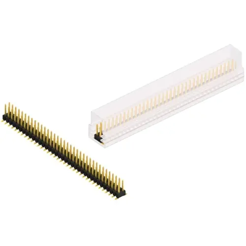 Stiftleiste, 72-polig, RM 2.54 mm, abgewinkelt, schwarz, SL11SMD06272GSM Kostenloser Versand