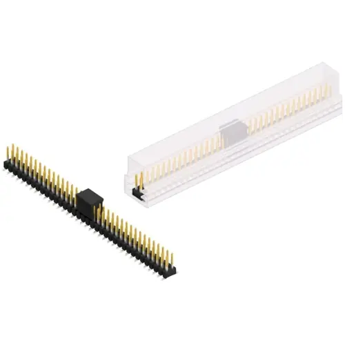 Sonderangebot Stiftleiste, 72-polig, RM 2.54 mm, abgewinkelt, schwarz, SL11SMD06272SBSM