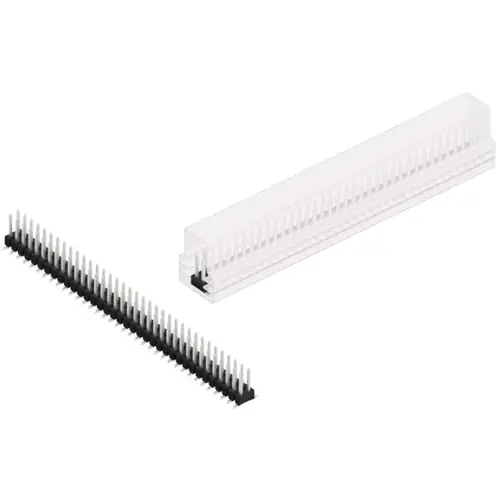 Stiftleiste, 72-polig, RM 2.54 mm, abgewinkelt, schwarz, SL11SMD06272ZSM Gratis Versand