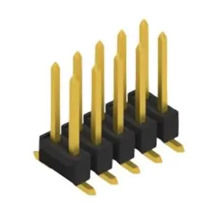 Billig Stiftleiste, 10-polig, RM 2.54 mm, abgewinkelt, schwarz, 10049624