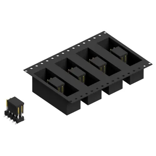 Stiftleiste, 10-polig, RM 2.54 mm, abgewinkelt, schwarz, 10049631 Highlight