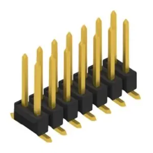 Stiftleiste, 14-polig, RM 2.54 mm, abgewinkelt, schwarz, 10049649 Bestpreis