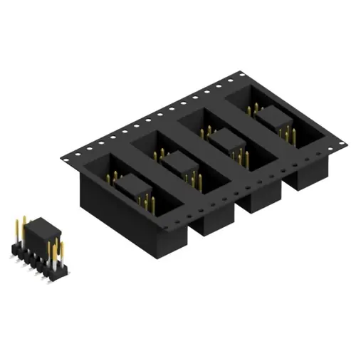 Aktuell Stiftleiste, 14-polig, RM 2.54 mm, abgewinkelt, schwarz, 10049656