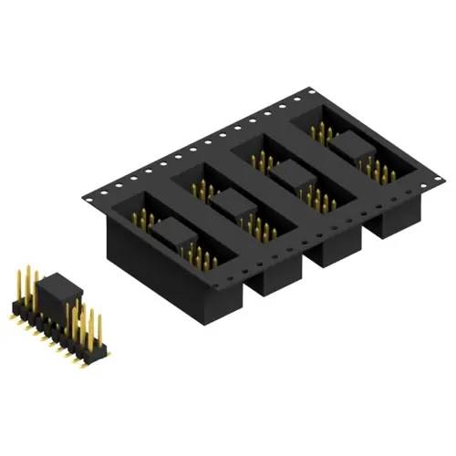 Stiftleiste, 20-polig, RM 2.54 mm, abgewinkelt, schwarz, 10049690 Gratis Versand