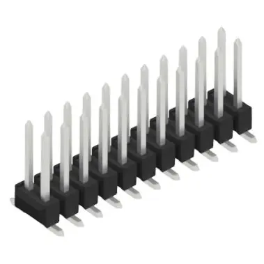 Stiftleiste, 22-polig, RM 2.54 mm, abgewinkelt, schwarz, 10049709 Sichere Zahlung