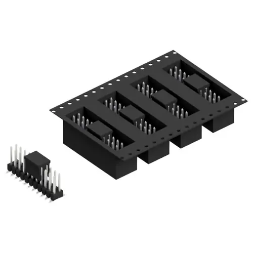 Stiftleiste, 22-polig, RM 2.54 mm, abgewinkelt, schwarz, 10049711 Abverkauf