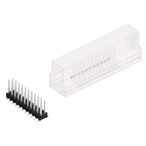 Kostenloser Rückversand Stiftleiste, 22-polig, RM 2.54 mm, abgewinkelt, schwarz, 10049712