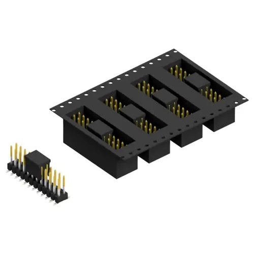 Mega-Angebot Stiftleiste, 24-polig, RM 2.54 mm, abgewinkelt, schwarz, 10049720