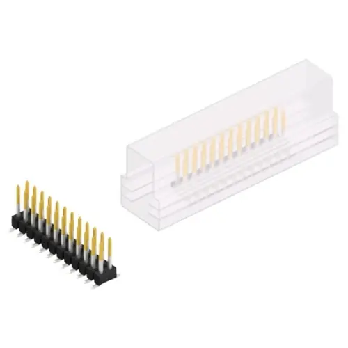 Stiftleiste, 24-polig, RM 2.54 mm, abgewinkelt, schwarz, 10049721 Nur Für Kurze Zeit