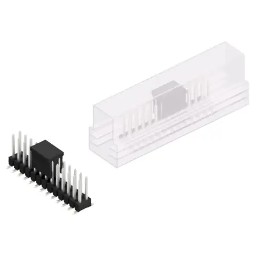 Jetzt Bestellen Stiftleiste, 26-polig, RM 2.54 mm, abgewinkelt, schwarz, 10049734