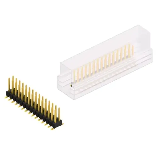 Top-Angebot Stiftleiste, 30-polig, RM 2.54 mm, abgewinkelt, schwarz, 10049747