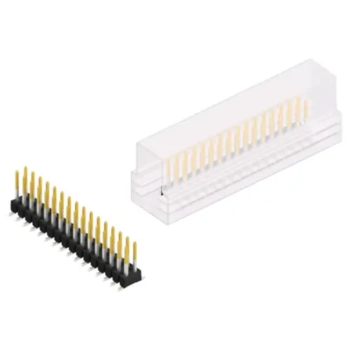 Stiftleiste, 32-polig, RM 2.54 mm, abgewinkelt, schwarz, 10049760 Top-Preis