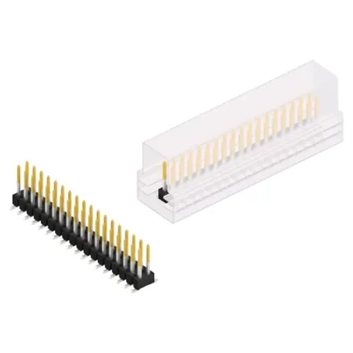 Stiftleiste, 36-polig, RM 2.54 mm, abgewinkelt, schwarz, 10049779 Bestpreis